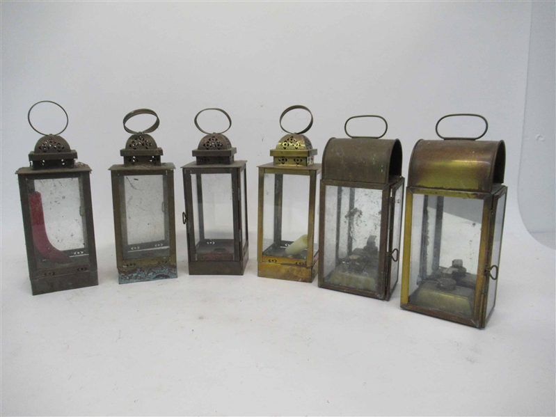4 Brass Carriage Lanterns