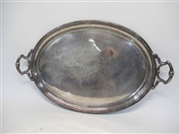 Large Silver Plated Serving Tray
