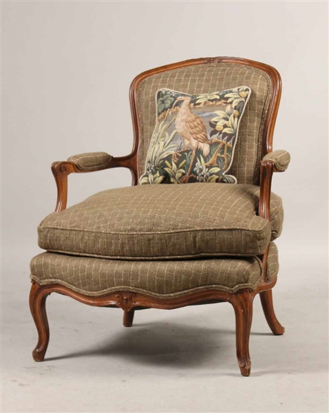 Louis XV Style Fruitwood Fauteuil
