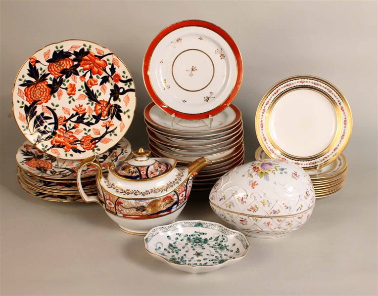 Seven Chinese Imari Porcelain Plates