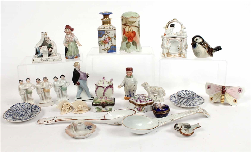 Group of English, French  and German Porcelain
