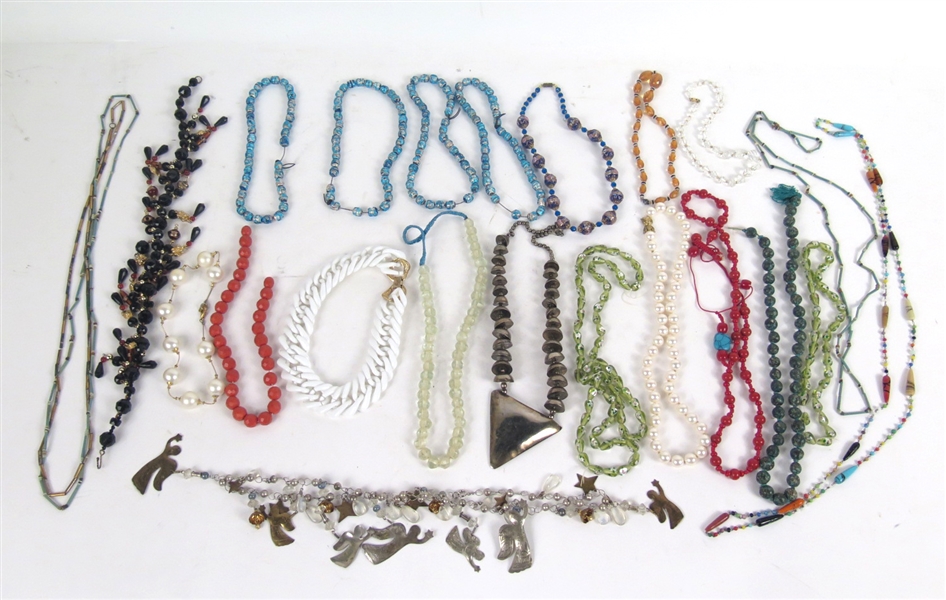 Large Group of Beaded Necklaces