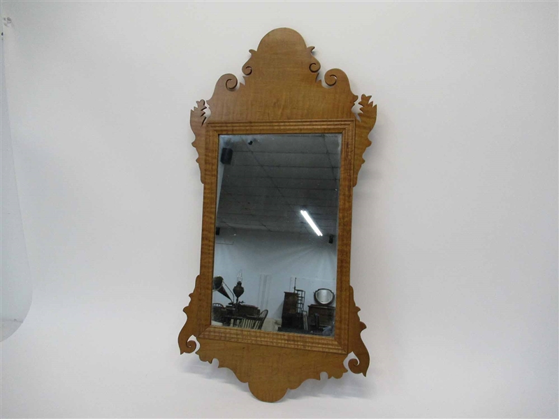 Maple Chippendale Style Wall Mirror