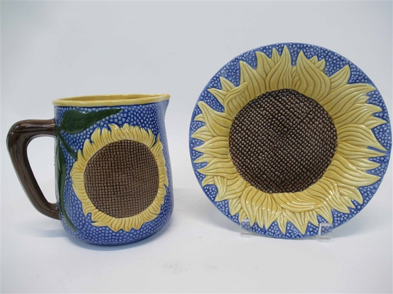 MMA 90-92 Sunflower Pitcher and Bowl