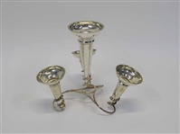Modern Silver Plated Trumpet Flower Epergne
