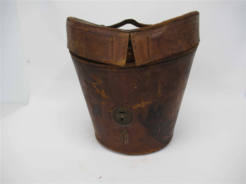 Victorian Leather Hat Box