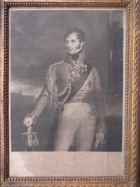Print of Prince Leopold of Saxe-Coburg