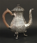 Dutch Repousse Silver Teapot