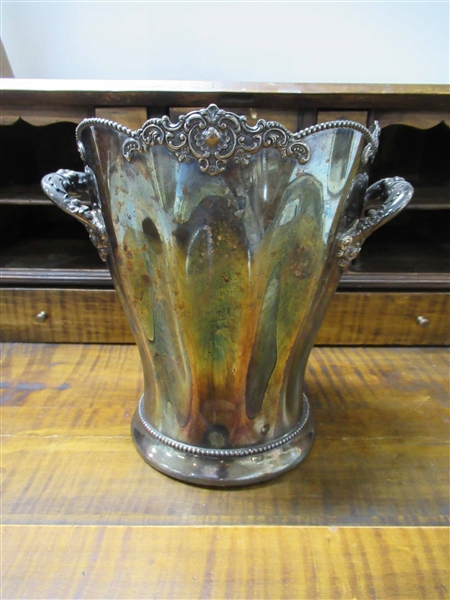 Sheffield Silver Plate Double Handled Wine Cooler