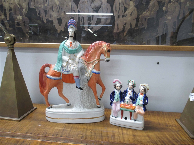 Two Staffordshire Porcelain Figural Groups