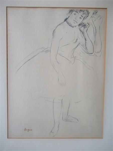 Degas Print of Female Dancer