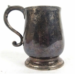 American 18th Century Silver Cann 