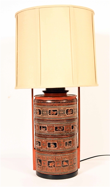 Set of Lacquer Bento Boxes, Fitted as a Lamp