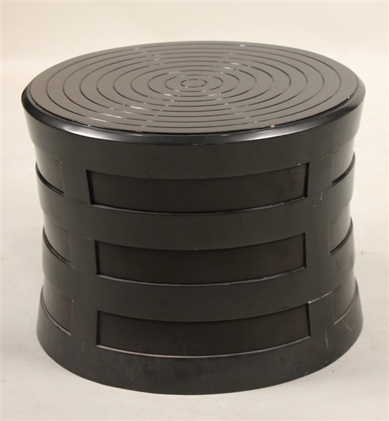 Modern Black Plastic Circular Table