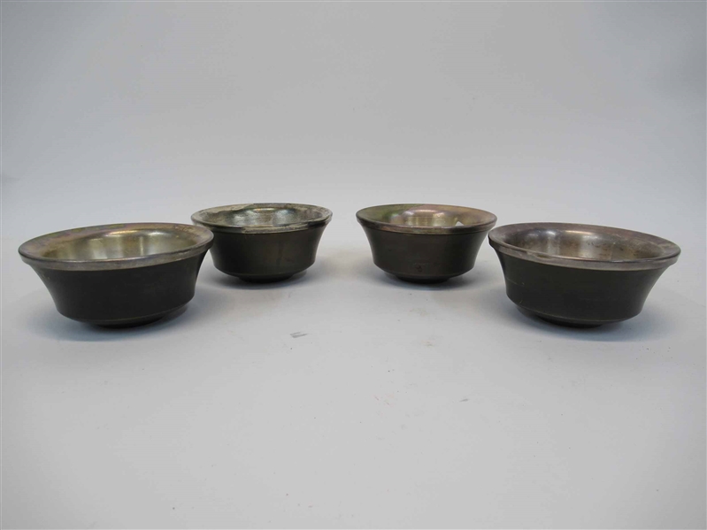 Set of Four William Lipton Metalware Bowls