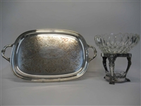 Concord Silver Plated Double Handled Tray