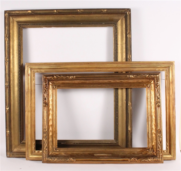 Three Carved Giltwood Picture Frames
