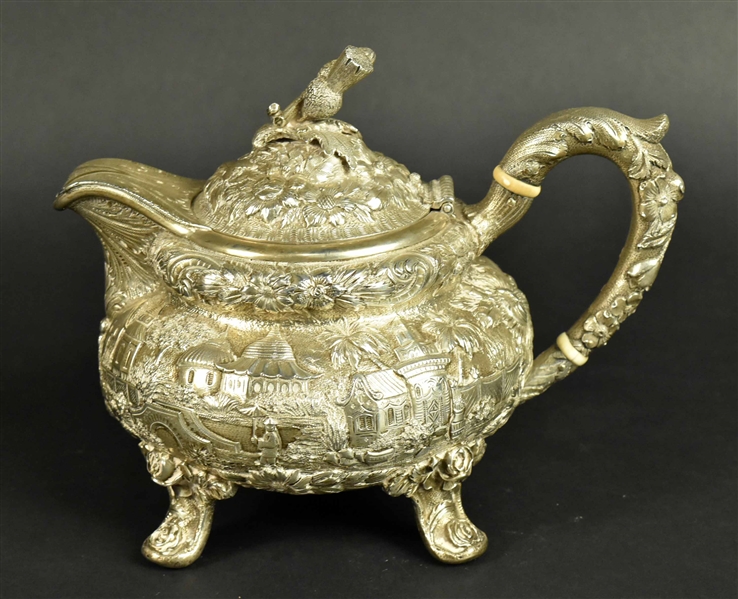 Kirk American Silver Teapot