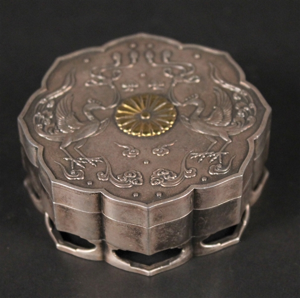 Japanese Silver Confection Box