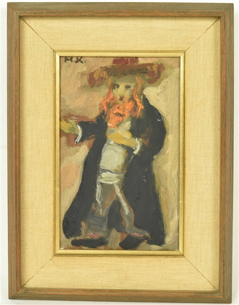 Oil on Canvas, Rabbi, Mane Katz
