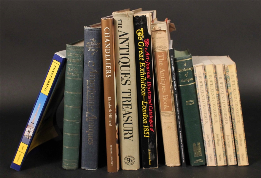 Thirteen Assorted Books on Antiques