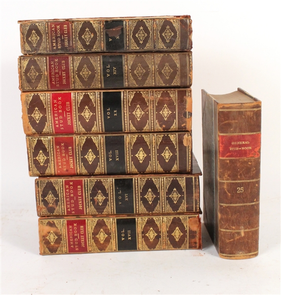 Six Volumes of "The American Stud Book"