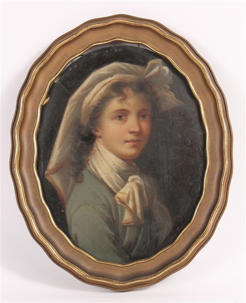 Oil on Board Portrait Marie Antoinette
