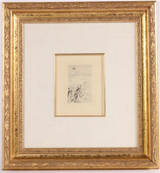 Engraving Pierre August Renoir