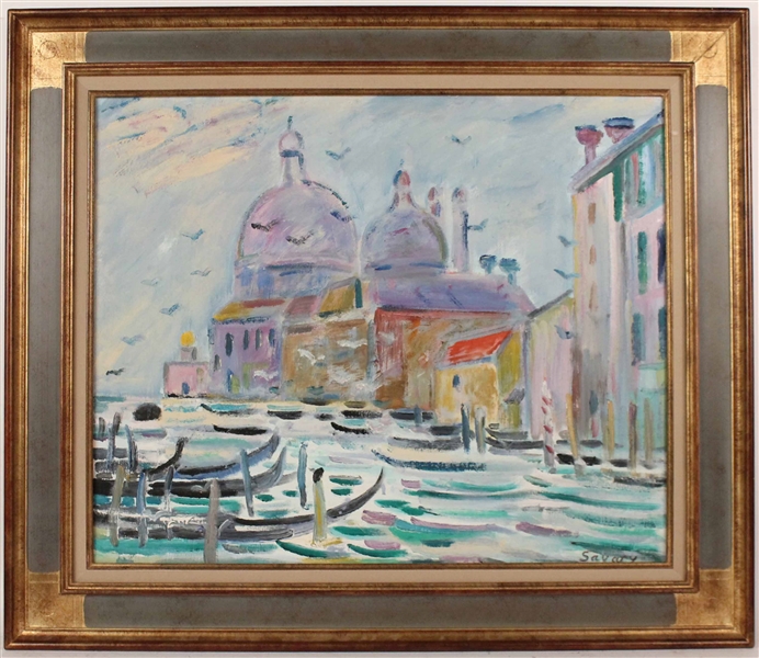 Oil on Canvas Venice Robert Savary