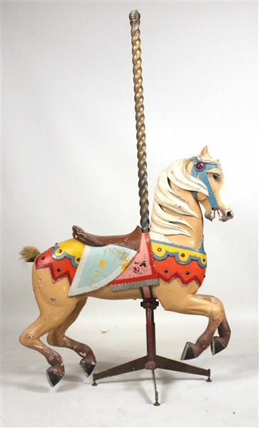 Marcus Charles Illions Carved Carousel Horse