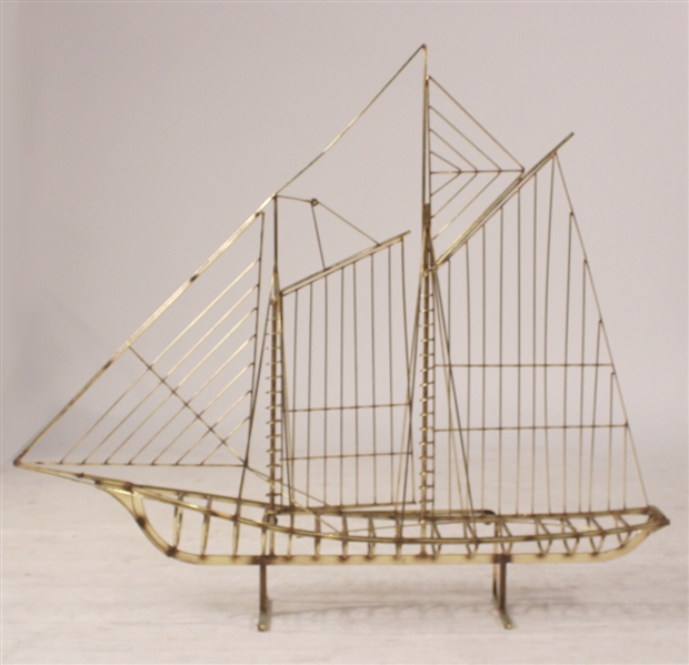 Brass Model of Sail Boat
