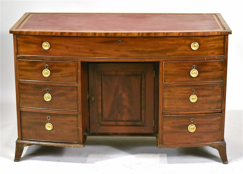 Empire Leather-Inset Mahogany Desk