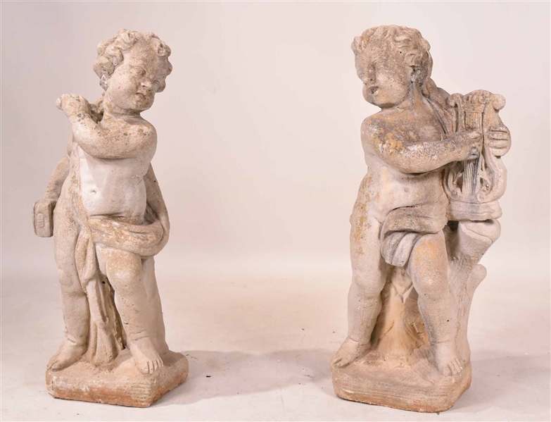 Similar Part of Cast-Stone Garden Figures