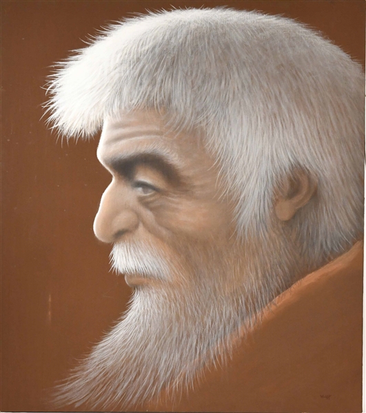 Oil on Canvas, Portrait of an Old Man, Theodore F Wolff