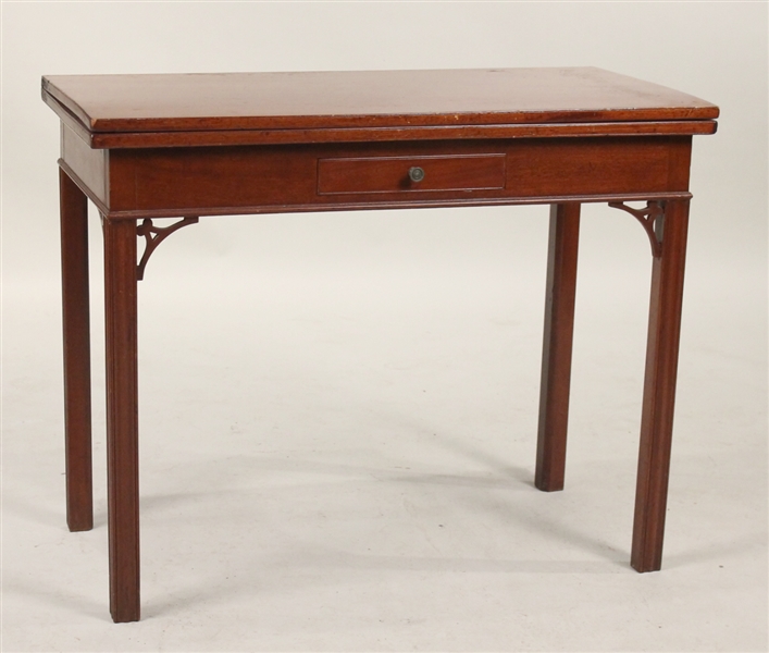 Chippendale Molded Leg Card Table