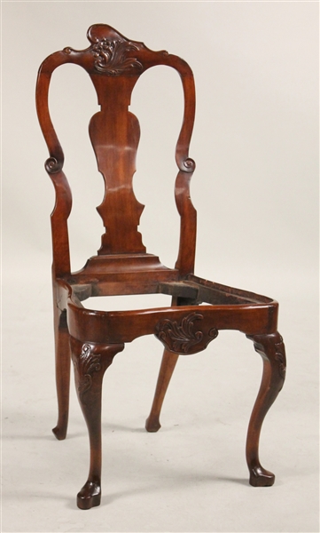 Rococo Mahogany Side Chair