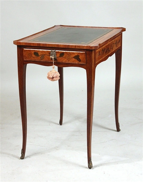 Louis XV Style Transitional Marquetry Table