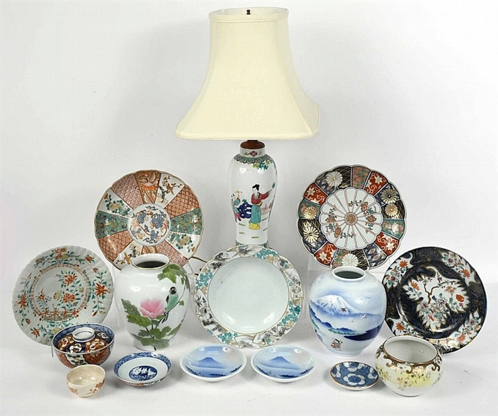 Sixteen-Piece Collection of Japanese Porcelain