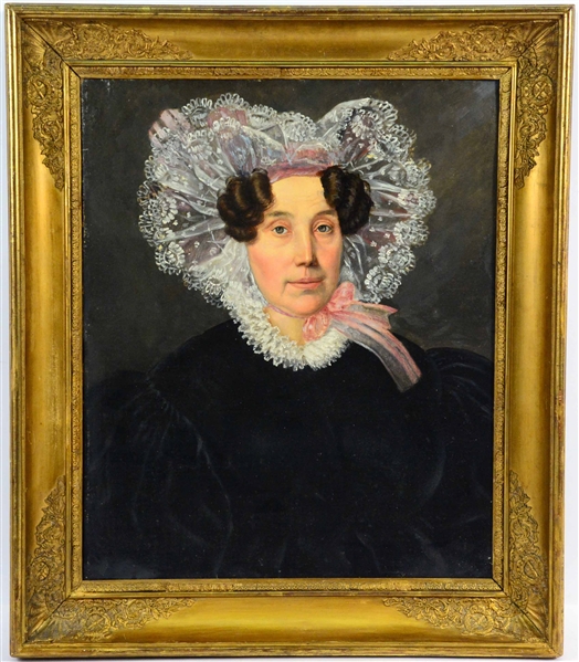 Oil on Canvas, Portrait of a Lady, C.B. King