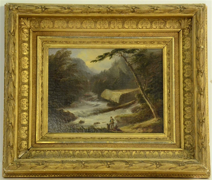 Oil on Canvas, Fly Fishing, George Miller