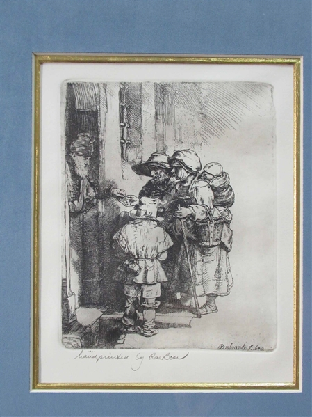 Rembrandt Etching By Rae Boer