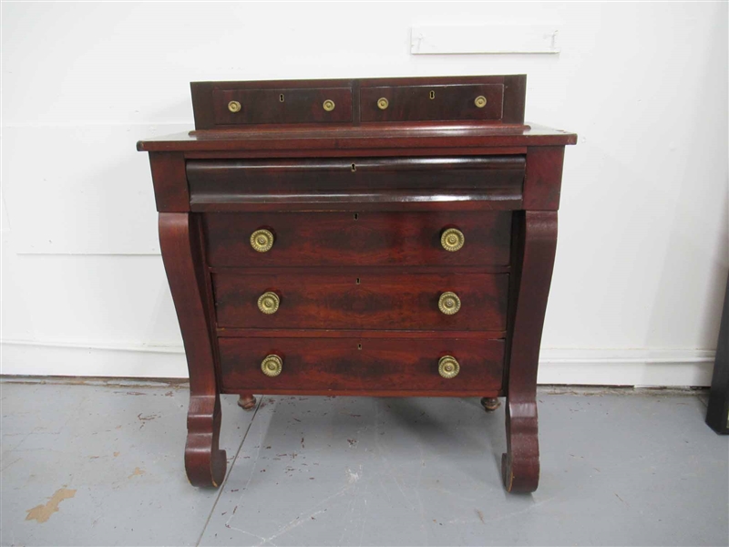 Antique Mahogany Empire Chest of Drawers