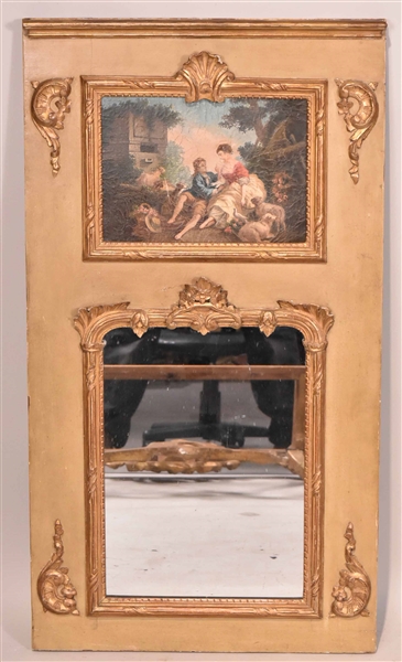 Louis XV-Style Trumeau Mirror