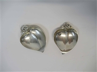 Pair of Tiffany and Co Makers Sterling Nut Dishes