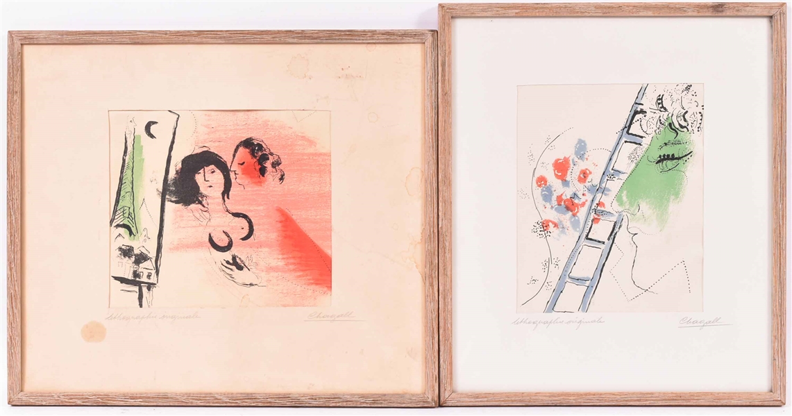 Two Chagall Lithographs