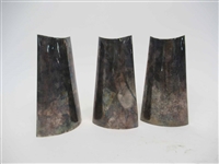 Set of Three Silver Plated Modern Vases
