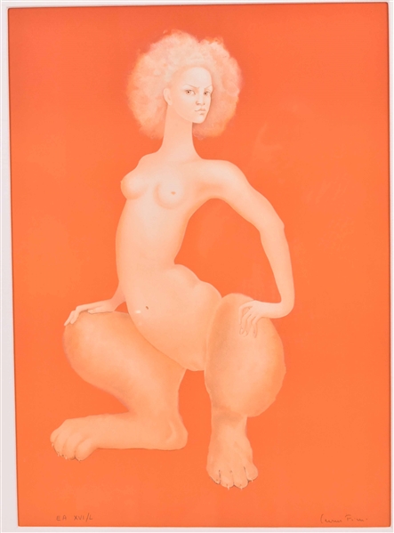 Artists Proof, Woman/Lion Figure, Leonor Fini