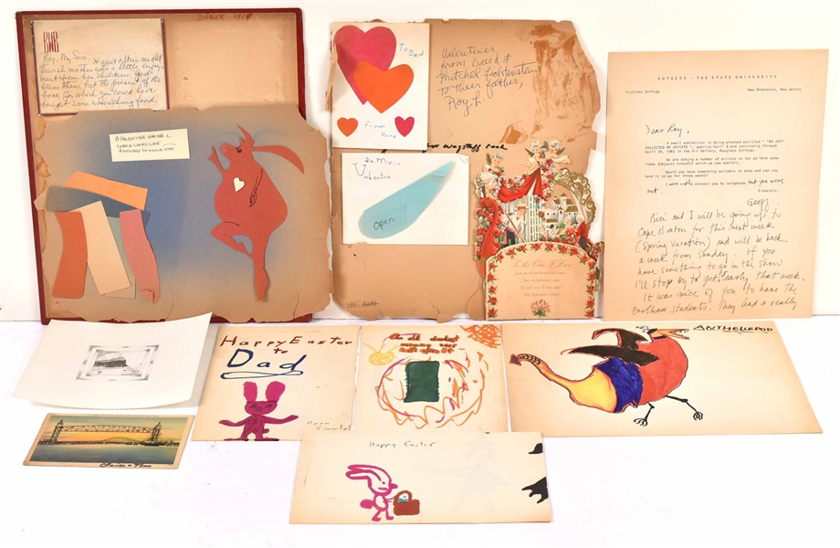 Group of Letters & Artwork from Roy Lichtenstein