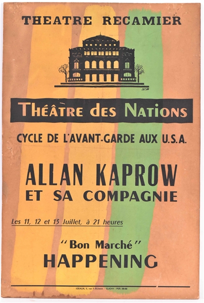 Poster on Masonite "Theatre Recamier"