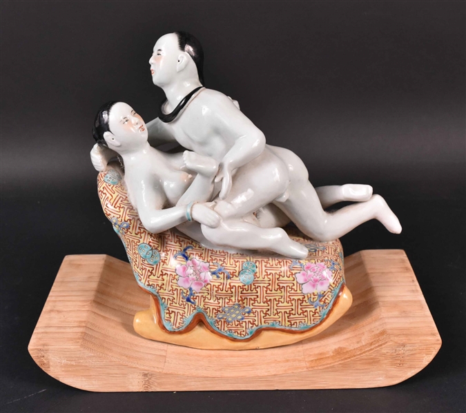 Chinese Porcelain Erotica Figure
